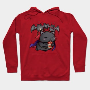 Halloween Cat Vampire Kitty Hoodie